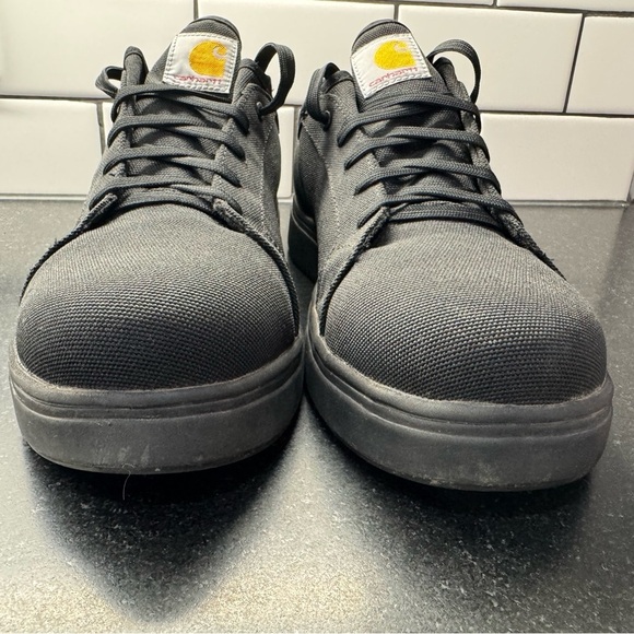 Carhartt Detroit Low Nano Toe work Shoe Sneaker Men’s Sz 8 Black Canvas new - Picture 7 of 13